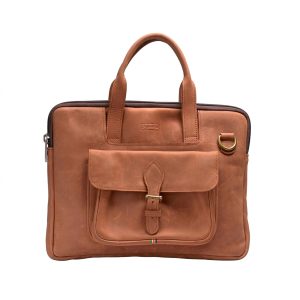 Kazuri full leather laptop bag